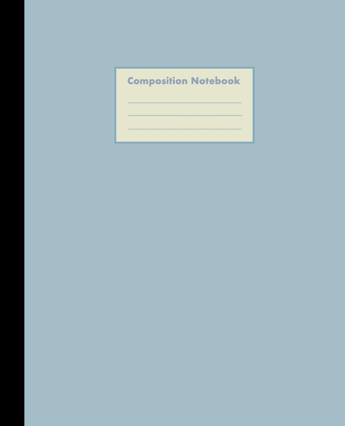 Composition Notebook: Powder Blue, College Ruled, 110 pages - Stylish Classic Journal Notebook for Home Work Office Business Ideas and Students (7.5 x 9.25 in) Hobbies & Crafts