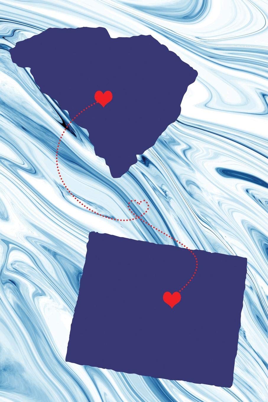 Long Distance Out of State Journal: South Carolina & Wyoming (Two Souls One Heart US States Diary Notebook, Band 1127) Books