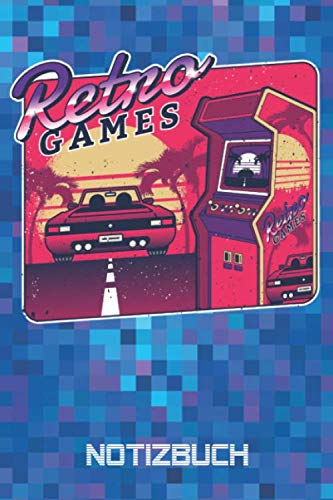 Retro Games Notizbuch: Geschenkidee für alle Gamer der ersten Stunde | Nutzung als Notizbuch, Tagebuch, Skizzenbuch etc. | 120 Seiten liniertes Papier | A5 book