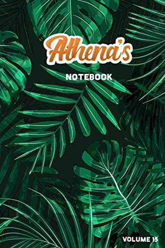 Athena's Notebook Volume 15: Lined Personalized and Customized College Ruled Name Notebook Journal for Men & Women & Boys & Girls Learning & Reference