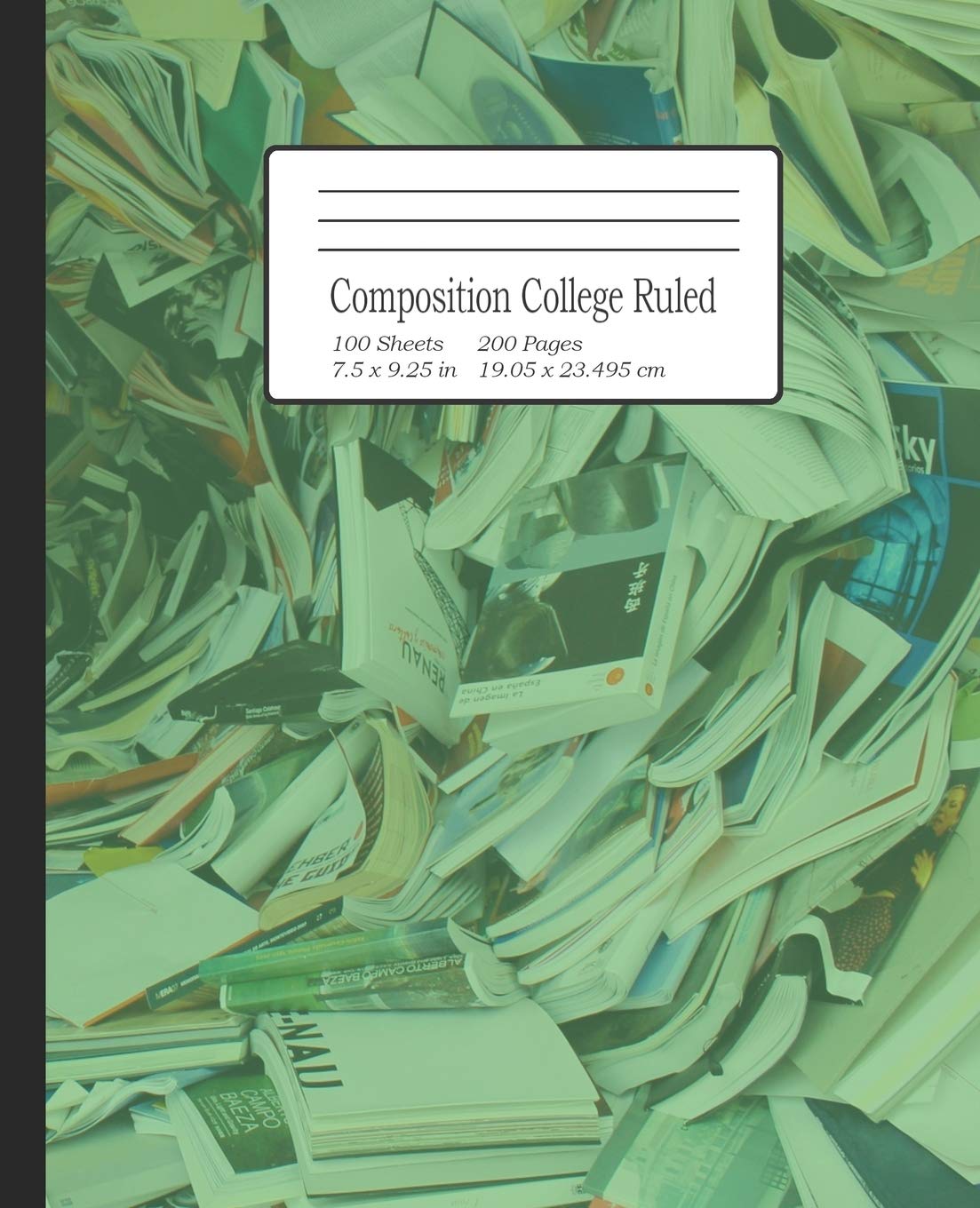 Composition College Ruled: Notebook for Students, College, University or anyone that wants a great journal for Writing Notes. 7.5" x 9.25" Study Guides
