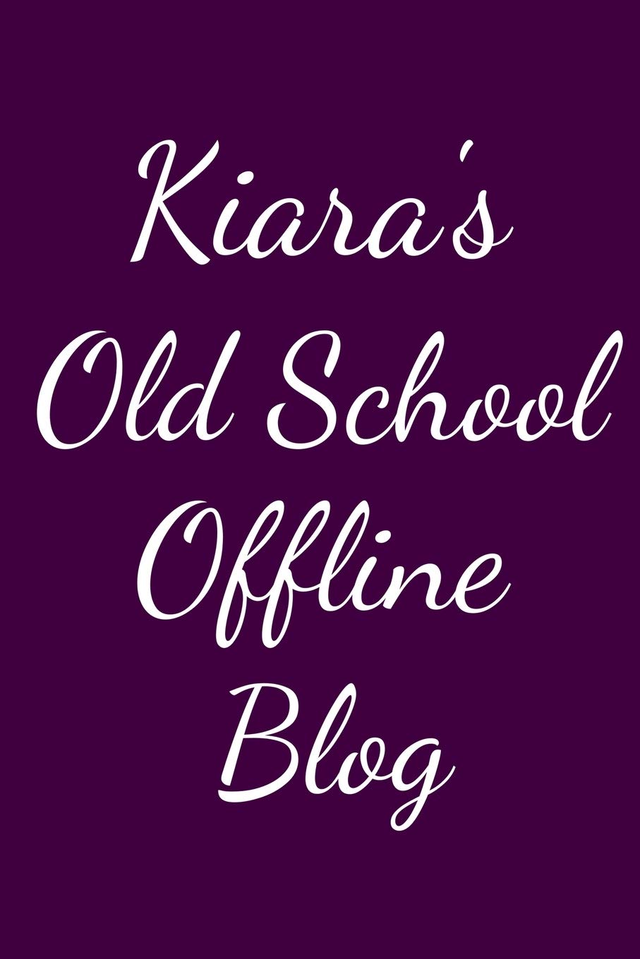 Kiara's Old School Offline Blog: Notebook / Journal / Diary - 6 x 9 inches (15,24 x 22,86 cm), 150 pages. Books
