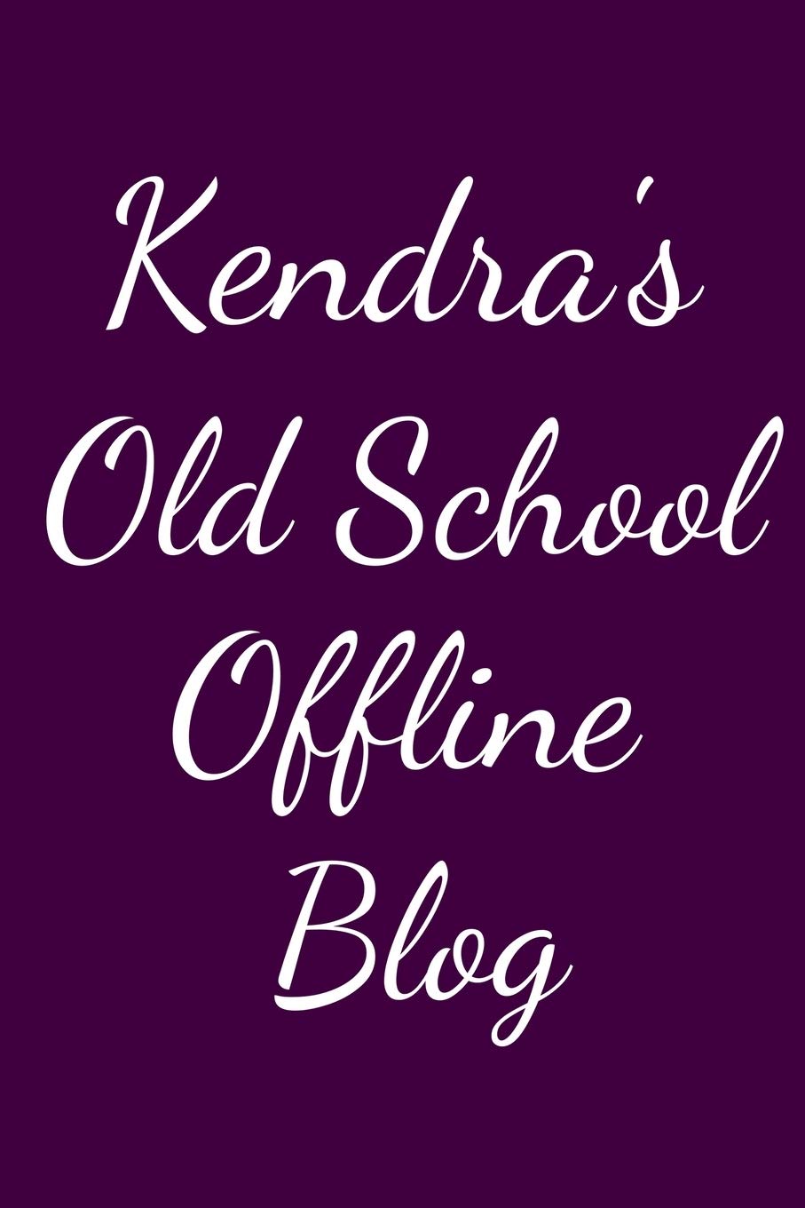 Kendra's Old School Offline Blog: Notebook / Journal / Diary - 6 x 9 inches (15,24 x 22,86 cm), 150 pages. Books