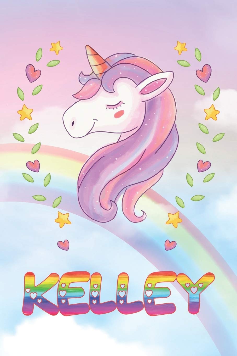 Kelley: Kelley Unicorn Notebook Rainbow Journal 6x9 Personalized Customized Gift For Someones Surname Or First Name is Kelley Essays & Short Stories
