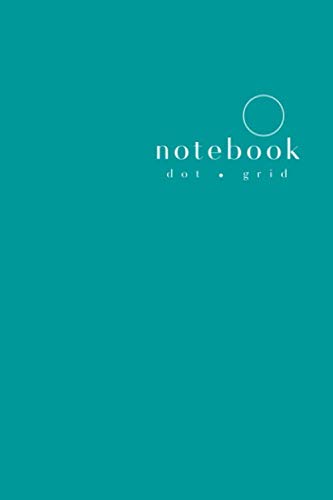 Dot Grid Notebook: 6x9 Medium Blank Dotted Journal with Numbered Pages | 5mm Dot Space | Minimalist Cover Design | Teal Media & Communication