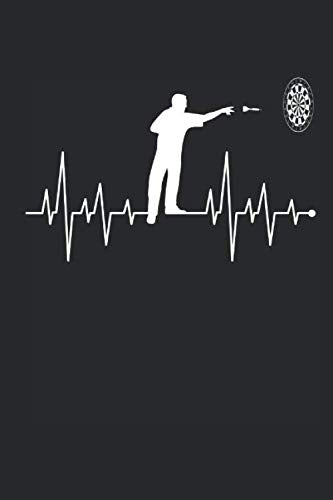 Herzschlag Herzlinie Herzfrequenz Wurfsportart Dart: Notizbuch DIN A5 I Dotted Punkteraster I 120 Seiten I Geschenk Sportart Wurfsport Geschicklichkeitsspiel Darts Bull's Eye Wurfpfeil Leisure & Fun