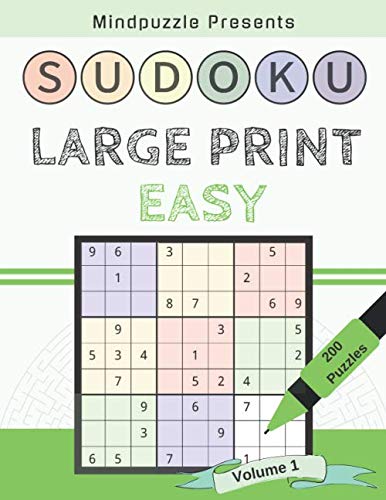 200 Large Print Easy Sudoku puzzles: Volume 1 Leisure & Fun