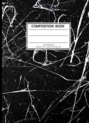 COMPOSITION BOOK 80 SHEETS 8.5x11 in / 21.6 x 27.9 cm: A4 Dotted Paper Notebook| "Black & White" | Workbook for Teens Kids Students Boys | Writing Notes School College | Grammar | Languages | Art Non-fiction