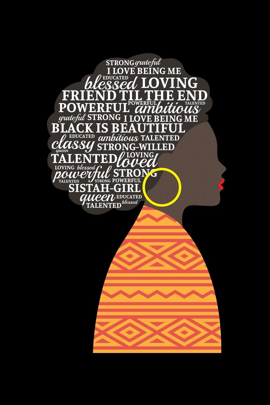 BLACK IS BEAUTIFUL: A Journal, Notepad, or Diary to write down your thoughts. - 120 Page - 6x9 - College Ruled Journal - Writing Book, Personal Writing Space, Doodle, Note, Sketchpad Books