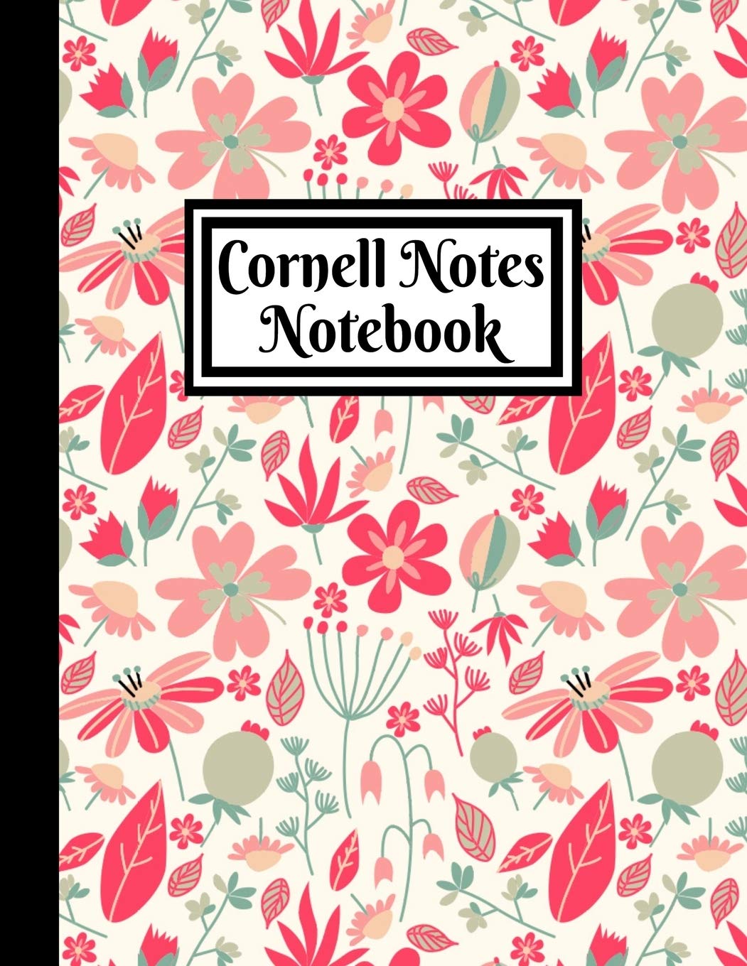 Cornell Notes Notebook: Large 8.5"x11" - 120 Numbered Pages: Cornell Note-Taking System Paper For High School College University Students Mathematics
