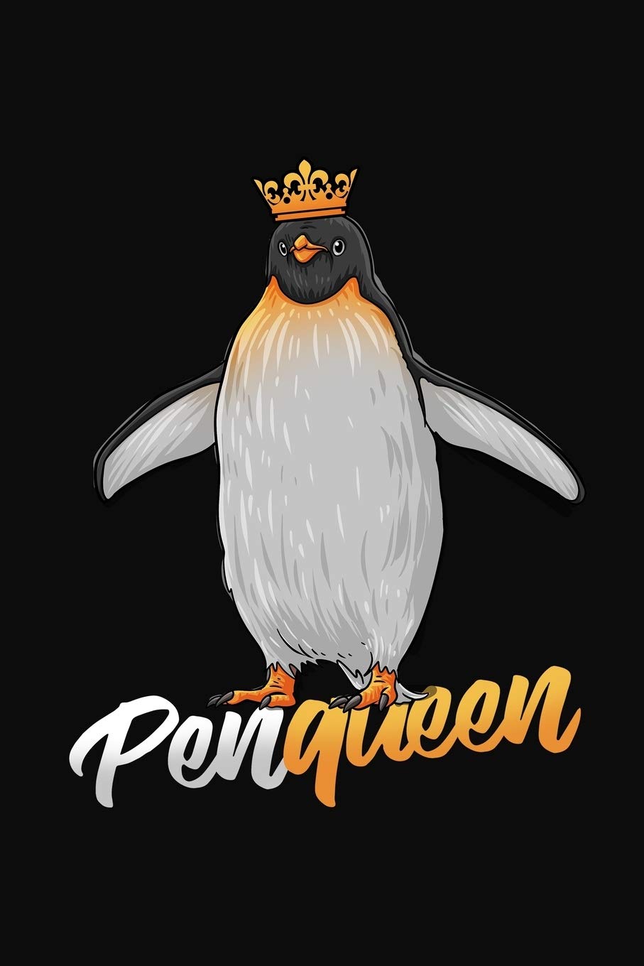 Penqueen: Penguin Lover Notebook / Journal 6x9 With 120 Blank Ruled Pages Mathematics