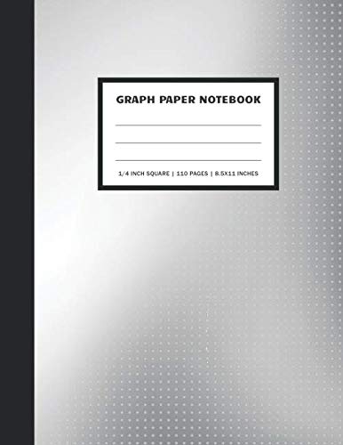 Graphing Composition Notebook: Abstract Elegant Grey | Graph Paper Notebook | 1/4 inch Squares Quad Ruled Notebook | Composition Notebook Graph Paper ... Paper (Graph Paper Composition Book, Band 4) Non-fiction