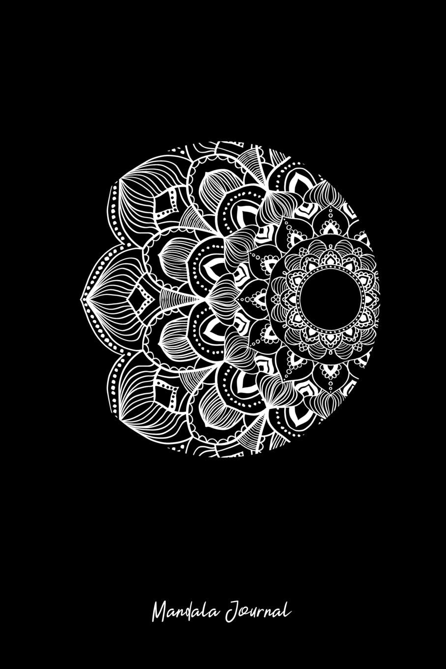 Mandala Journal: Dot Grid Journal - Carnation Mandala Art Retro Geometric Pattern Flower Gift - Black Dotted Diary, Planner, Gratitude, Writing, Travel, Goal, Bullet Notebook - 6x9 120 pages Books