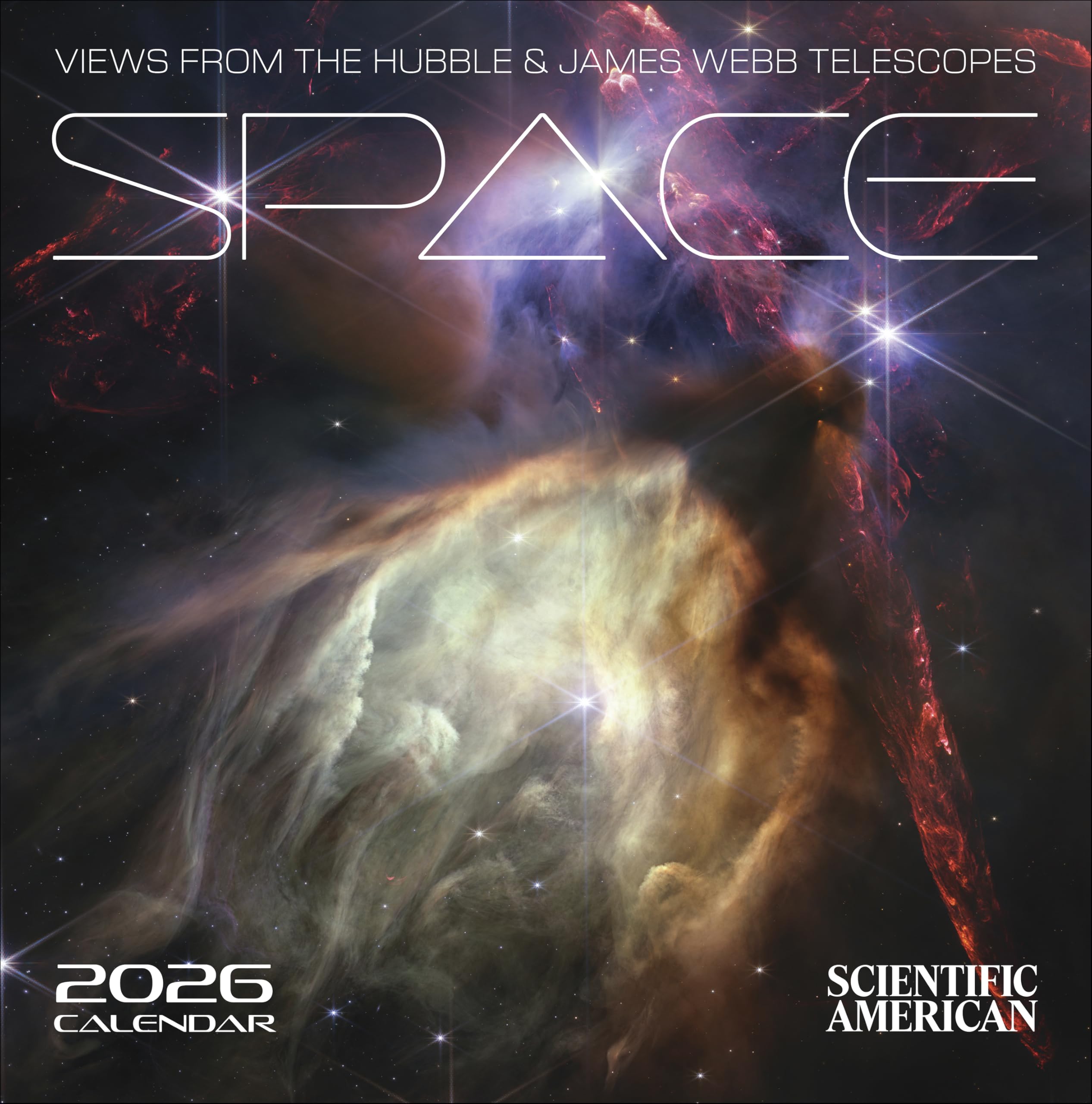 Space: Views from the Hubble and James Webb Telescopes 2026 Wall Calendar Photography