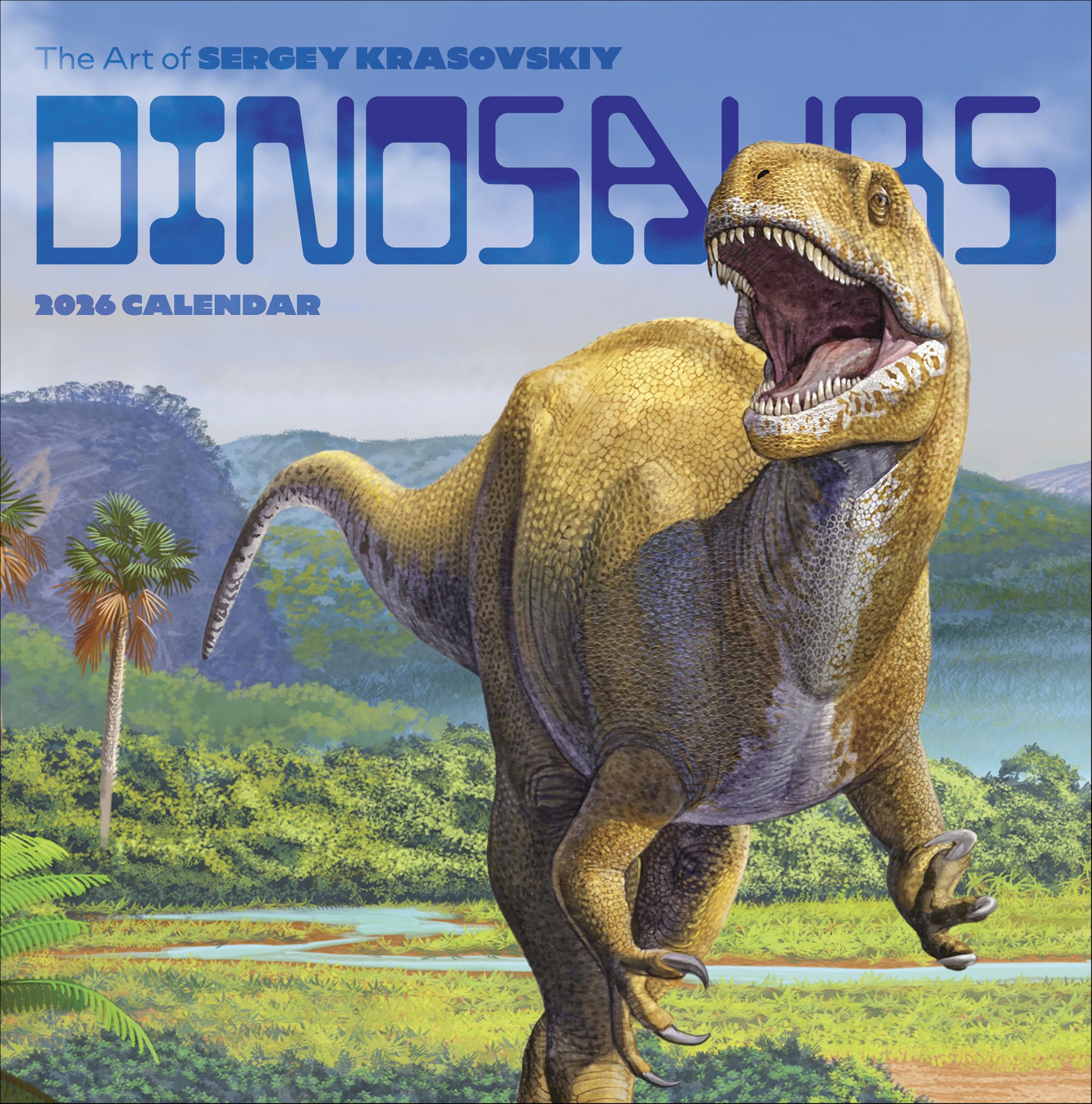 Dinosaurs: The Art of Sergey Krasovskiy 2026 Wall Calendar Film, Art & Culture