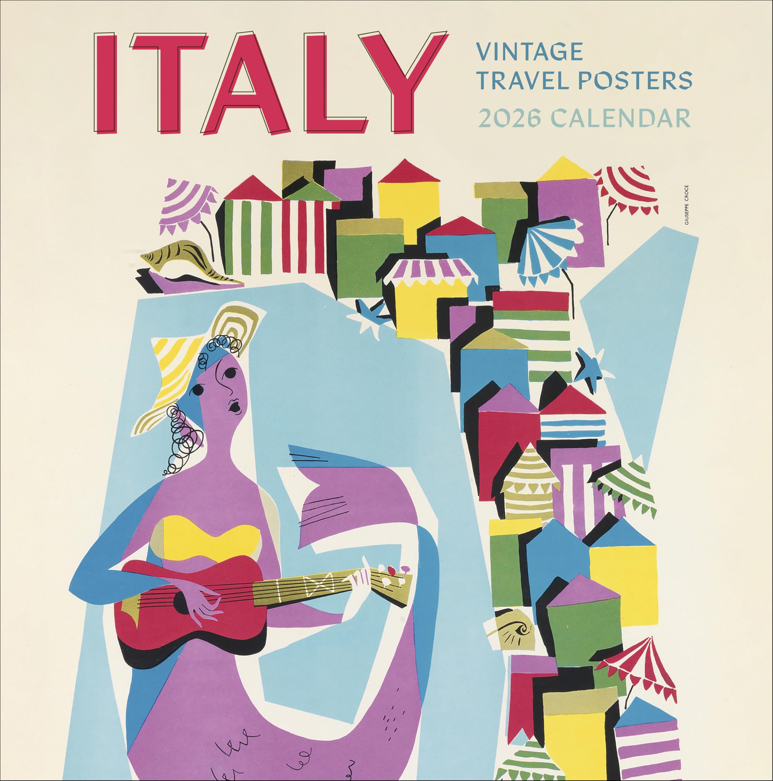 Italy: Vintage Travel Posters 2026 Wall Calendar Film, Art & Culture