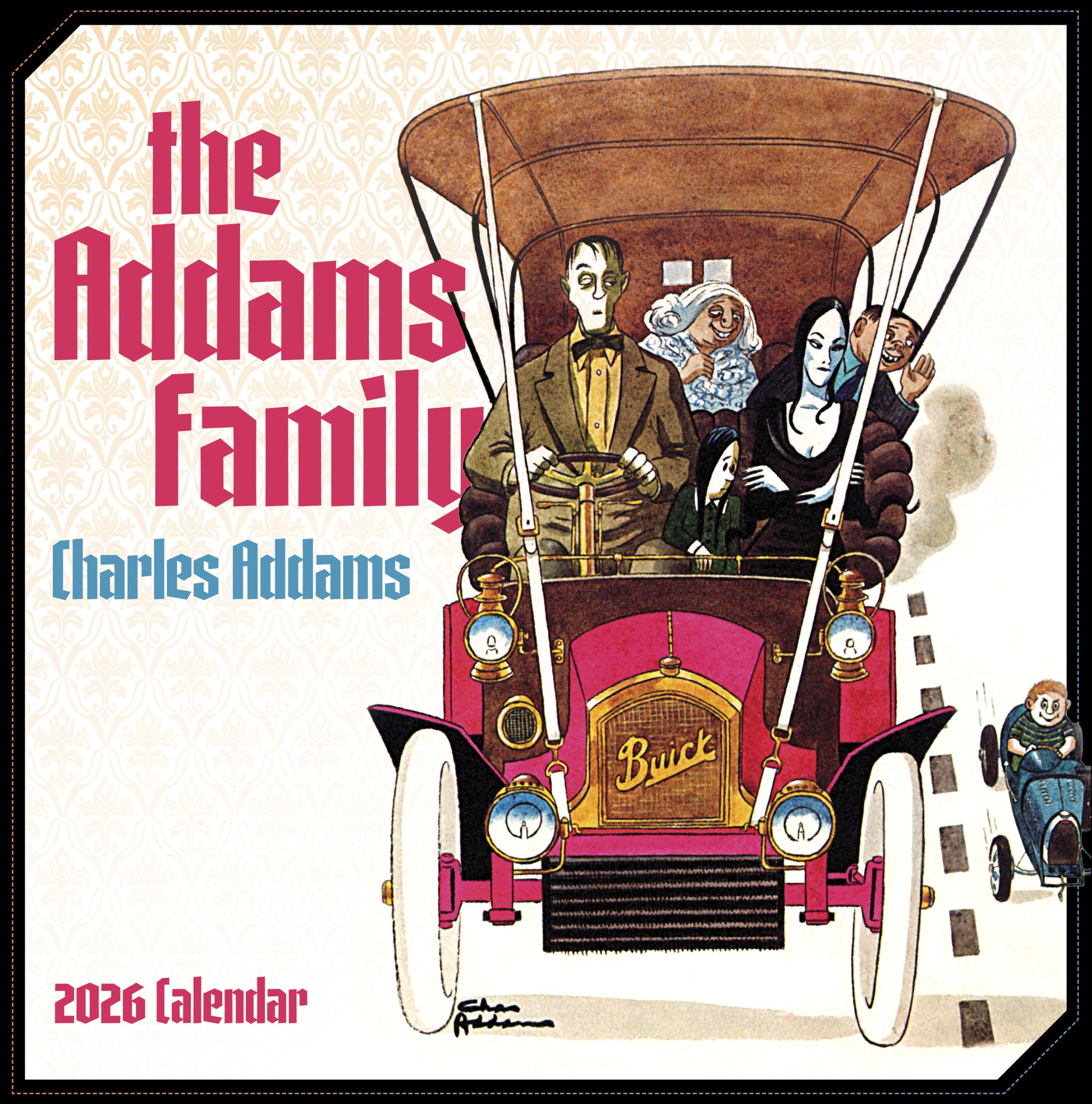 Charles Addams: The Addams Family 2026 Wall Calendar Film, Art & Culture