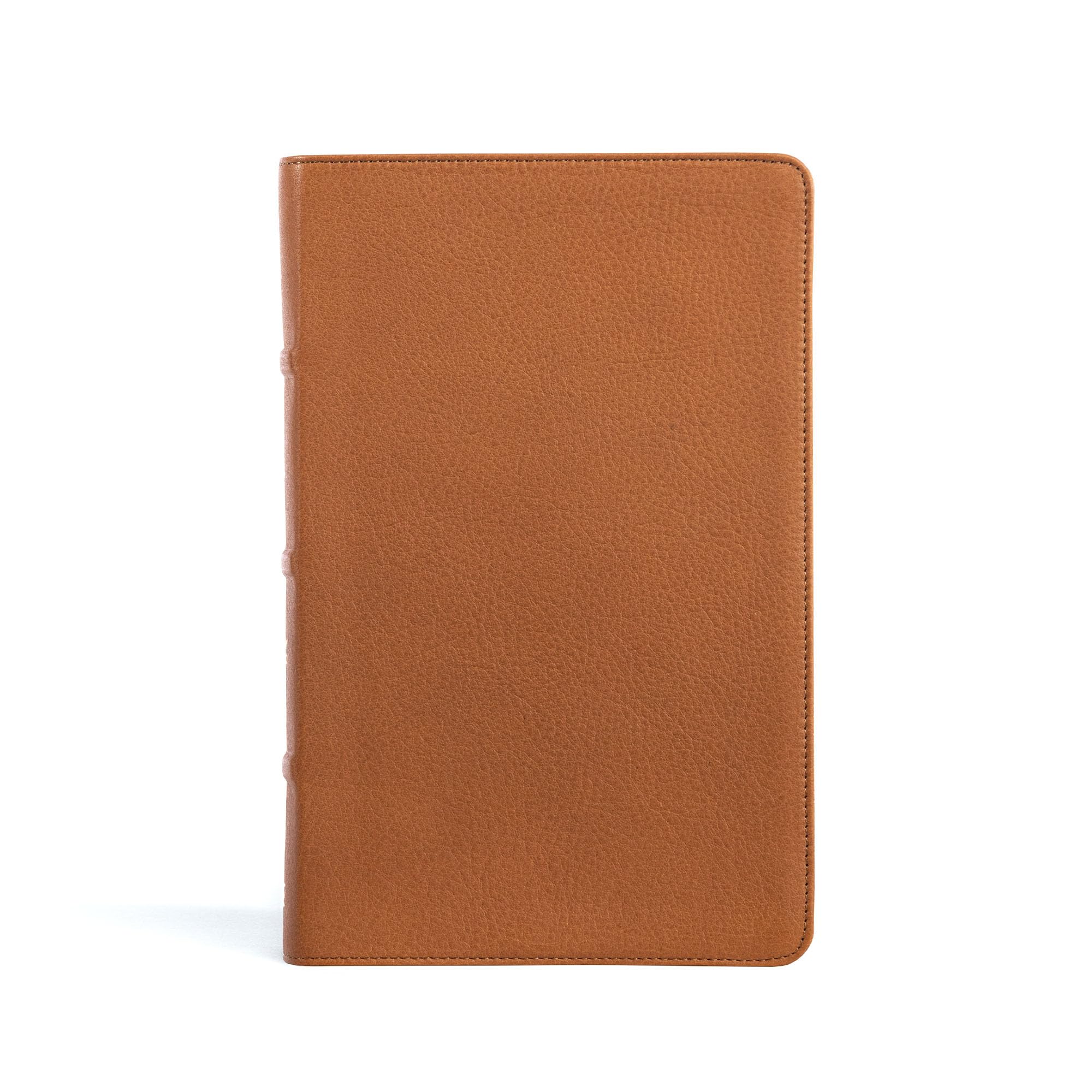 Holy Bible: Christian Standard Bible, Single-Column Personal Size Bible, Saddle, Genuine Leather Religion & Esotericism