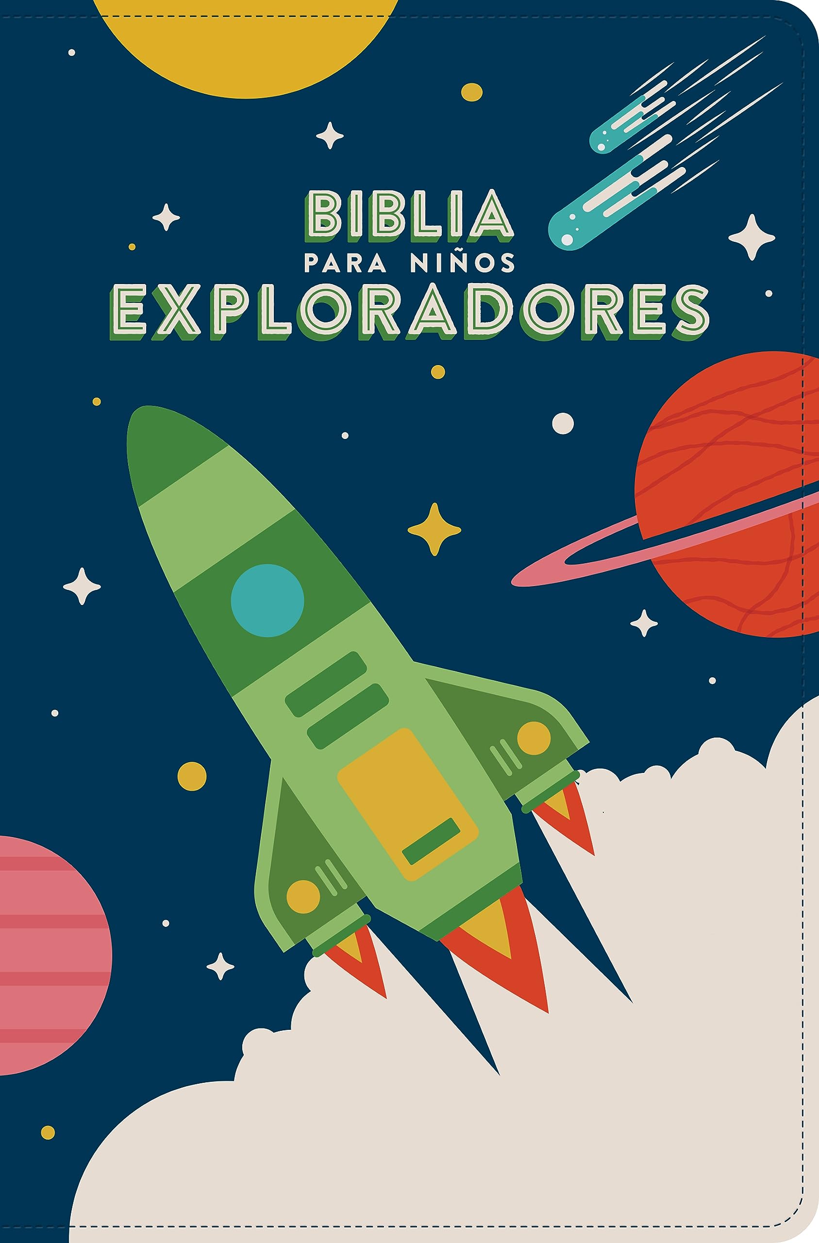 Santa Biblia: Rvr 1960 Biblia Para Niños Exploradores, Azul Cósmico Símil Piel Religion & Esotericism