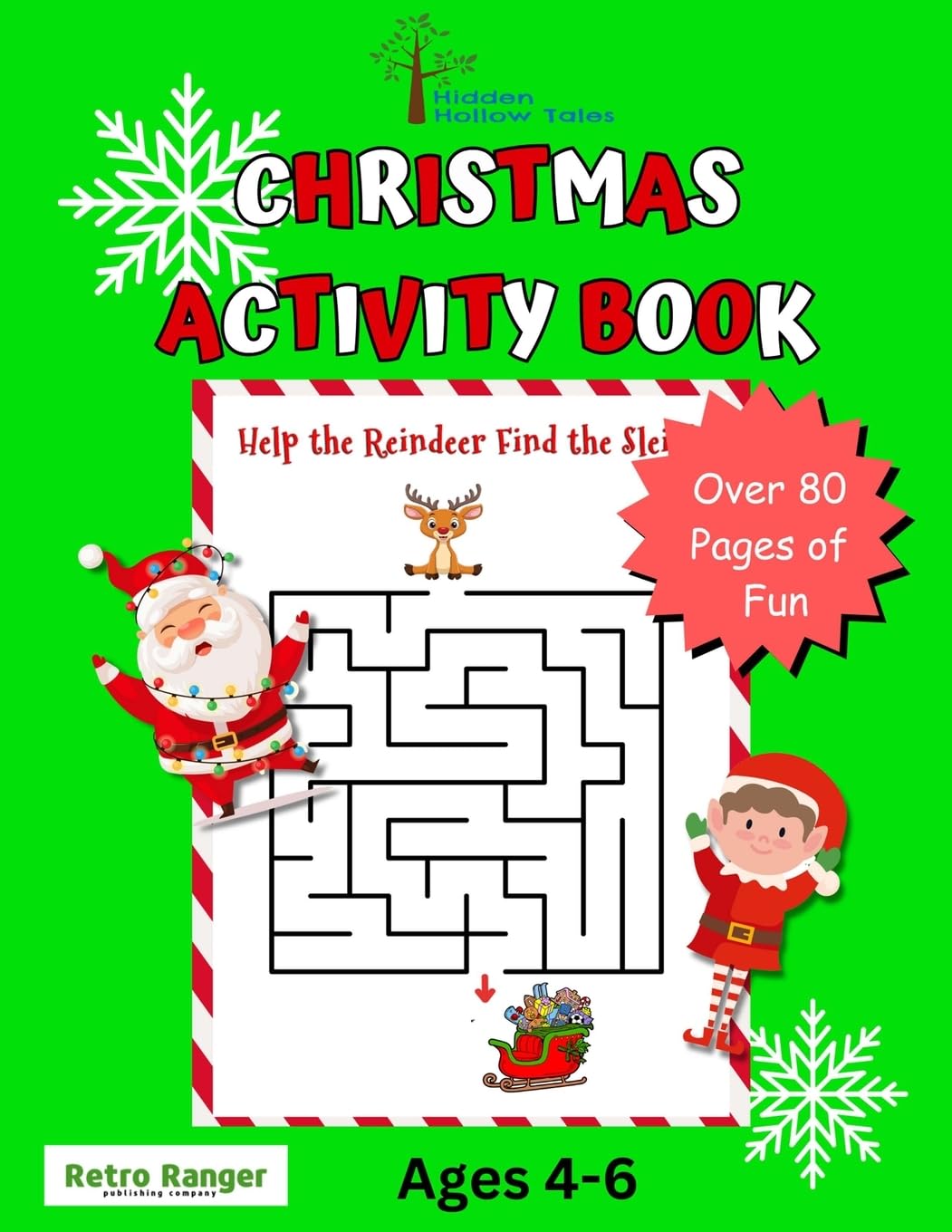 Hidden Hollow Tales Christmas Activity Book Ages 4 to 6 Tiptoi & Games