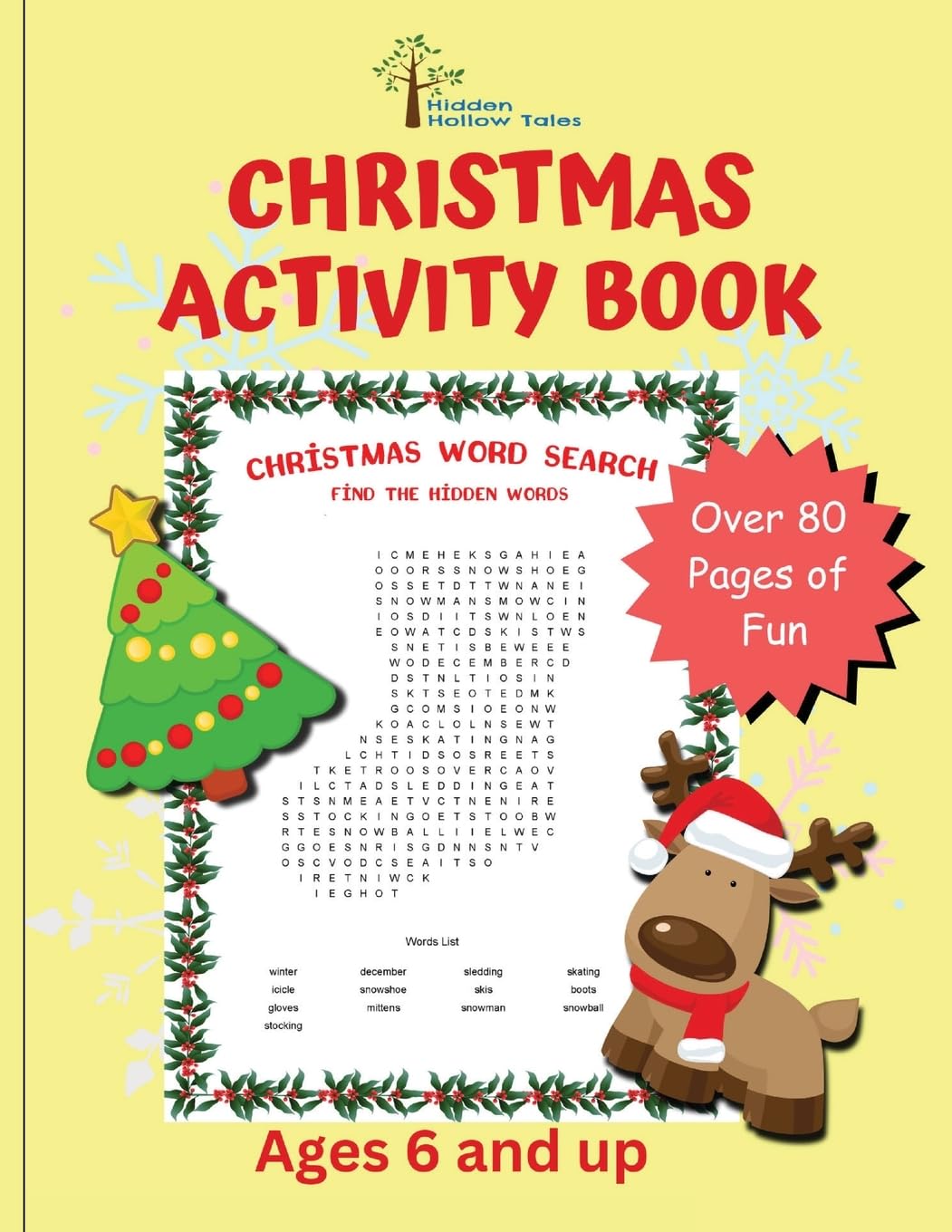Hidden Hollow Tales Christmas Activity Book Ages 6 and Up Tiptoi & Games