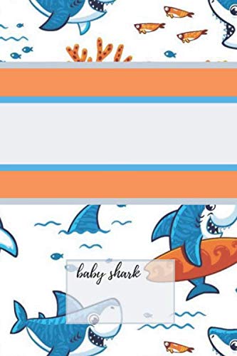Baby Shark: Primary Composition Notebook,Workbook, Diary with Animals, For Kids And Adults, Cartoon(110 Pages, Lined, 6 x 9) Study Guides
