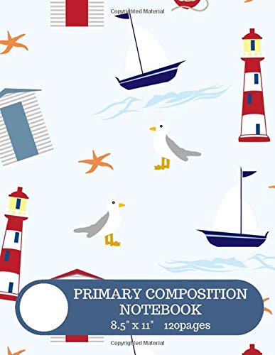 Letters Primary Composition Notebook - Draw & Write Notepad for Kids - Picture Space & Skip Line Spacing 120pages(8.5"x11") Book 1 Study Guides