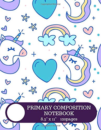 Letters Primary Composition Notebook - Draw & Write Notepad for Kids - Picture Space & Skip Line Spacing 120pages(8.5"x11") Book 10 Study Guides