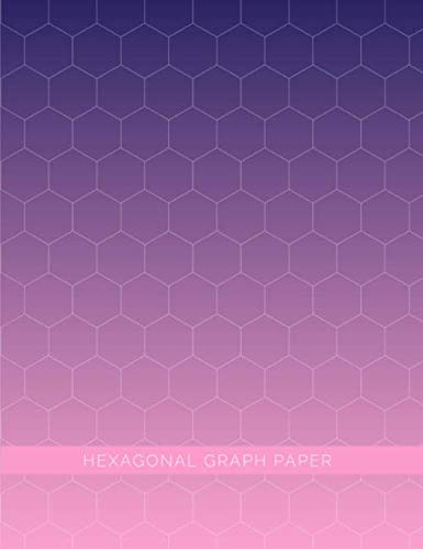 Hexagonal Graph Paper: Organic Chemistry and Biochemistry Composition Notebook | 1/4 Inch Hexagons | Purple Pink Ombre (110 Grid Pages, Band 6) Books