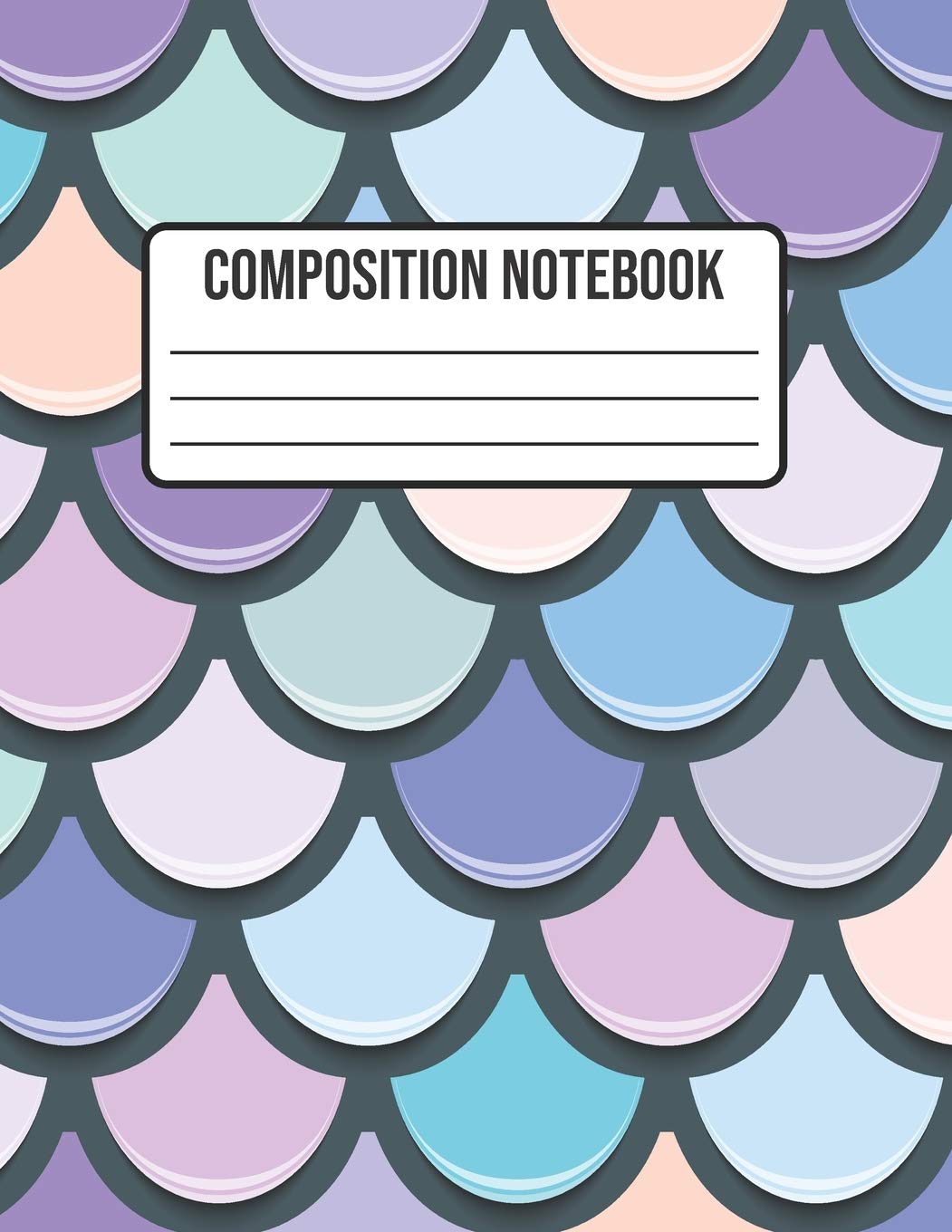Composition Notebook: Mermaid Wide Ruled College Notepad 8.5 x 11 100 pages Media & Communication