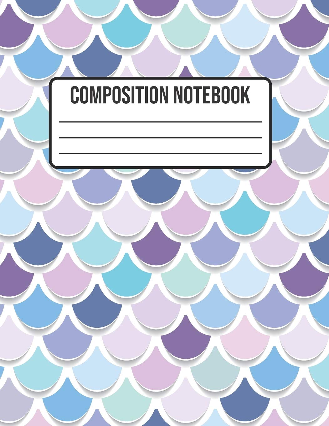 Composition Notebook: Mermaid Wide Ruled College Notepad 8.5 x 11 100 pages Media & Communication