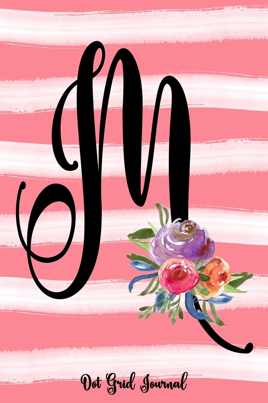 Monogram M Notebook: Coral Pink 6x9 Dot Grid Journal With 120 Dotted Pages, Personalized Bullet Journaling Planner, Drawing And Hand Lettering Practice Book Hobbies & Crafts