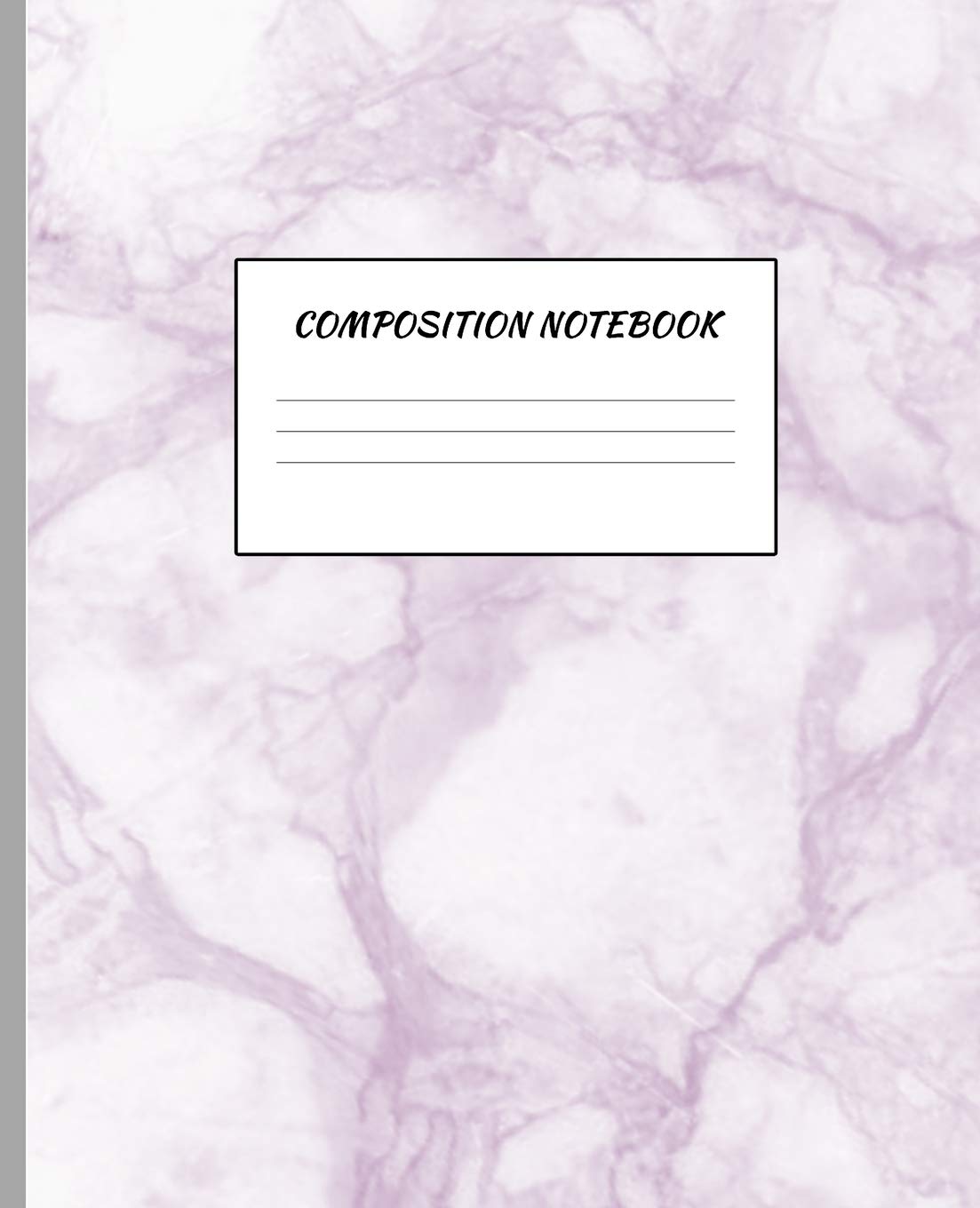 Composition Notebook: Purple Grey Marble Journal Primary Book - Wide College Ruled Lined Paper | Beautiful Design for School, Students, Teens, Girls , ... x 9.25 ) - 110 Pages - Paperback August 2019 Media & Communication