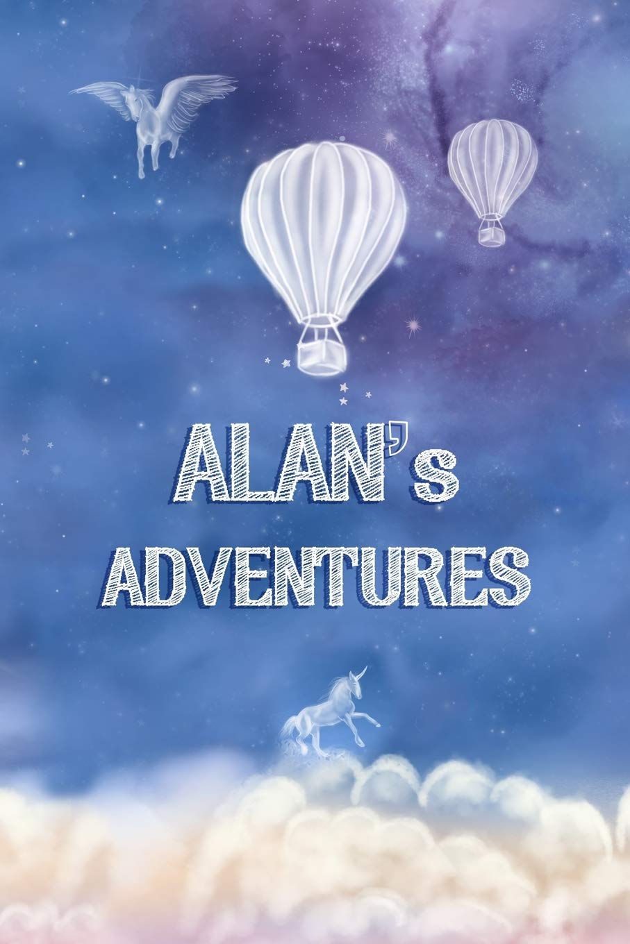 Alan's Adventures: Softcover Personalized Keepsake Journal, Custom Diary, Writing Notebook with Lined Pages (Journey to Imagination, Band 489) Parents & Children