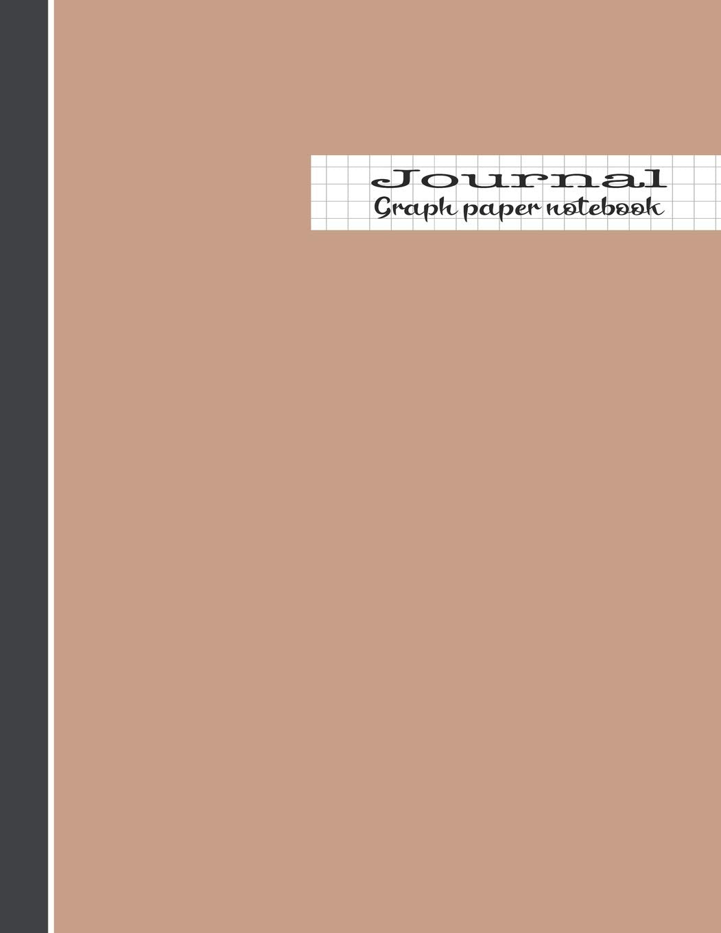 Graph paper notebook journal: The large minimalists quadrille planner for creativity, design development, plotting graphs, mathematics, self ... - Salmon pink colour cover art design Education & Training