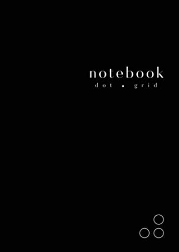 Dot Grid Notebook: B6 Small Blank Dotted Journal with Numbered Pages | 5mm Dot Space | Minimalist Cover Design | Black Media & Communication