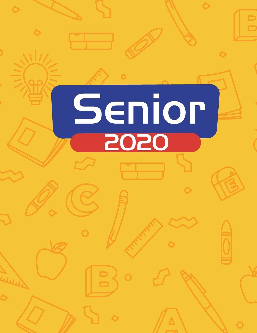 Senior 2020: Student Planner Monthly Daily Organizer Undated for School College High School or Homeschool Comic Theme 8.5 x 11 in Non-fiction