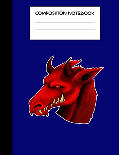 Composition Notebook: Dragon Mania Epic Awesome Dragons Unique Dragon Lover Game Legend Composition Notebook Glossy Finish Wide Ruled Line Paper ... Journal Lined, Diary, Notebook for Kids Books