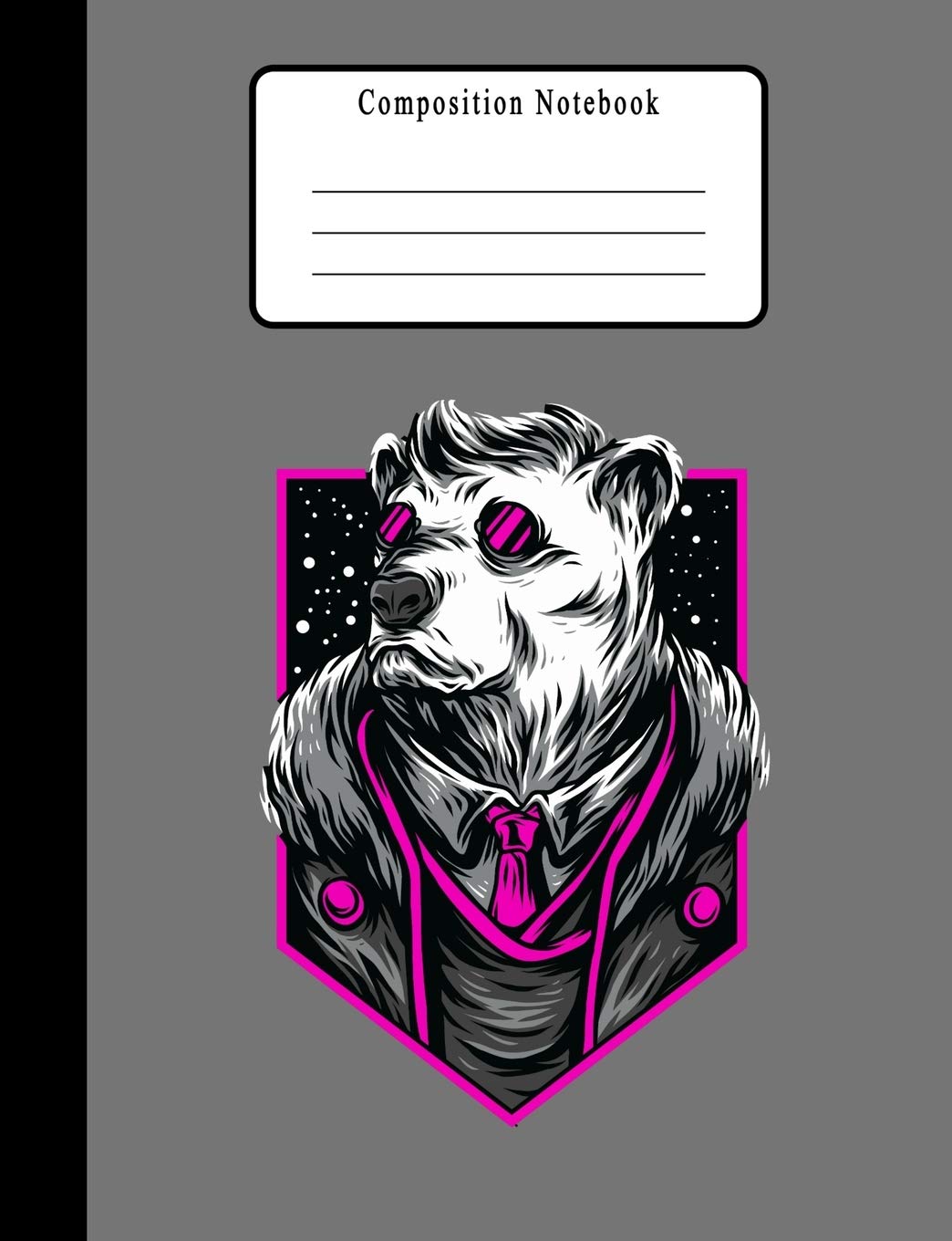 Composition Notebook: Cool Wide Ruled Paper Notebook Journal | Cool Polar Bear Wide Blank Lined Workbook for Kids Students Teenage Boys For Home School College University Pets