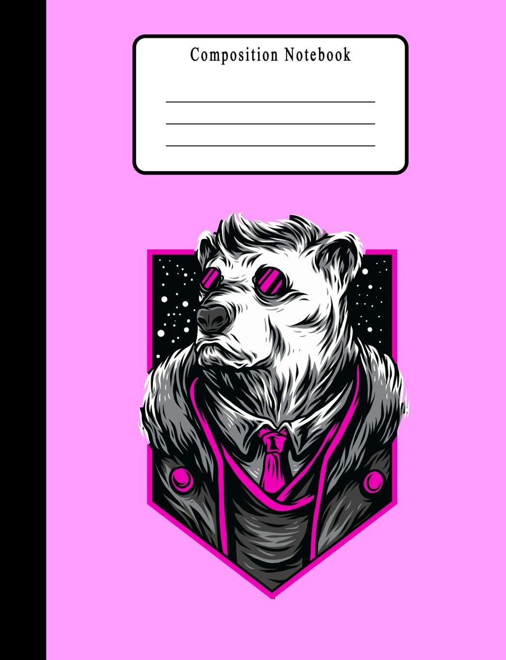 Composition Notebook: Pretty Wide Ruled Paper Notebook Journal | Cool Polar Bear Wide Blank Lined Workbook for Kids Students Teenage Girls For Home School College University Non-fiction