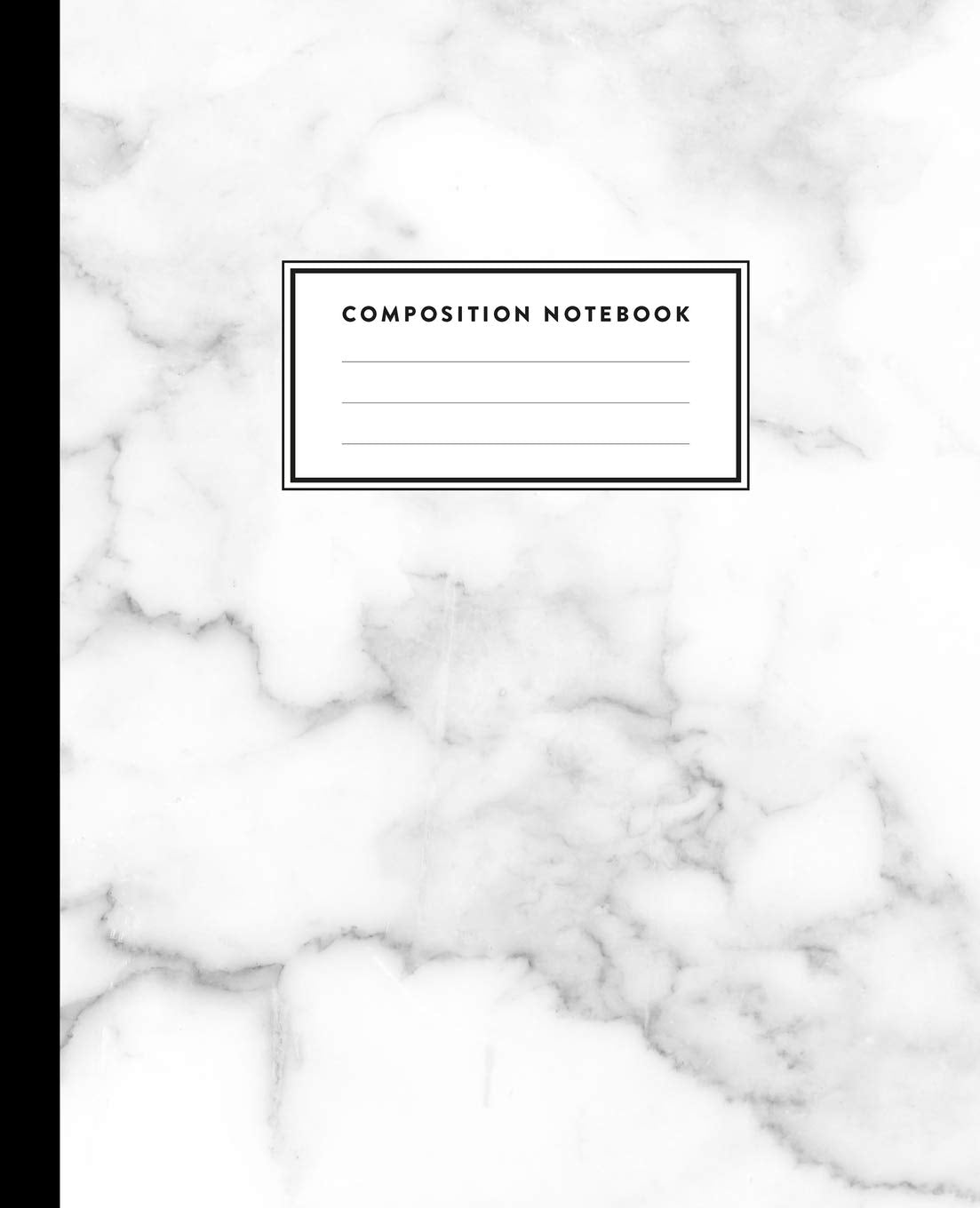 Composition Notebook: Smokey White and Gray Marble, Journal for Girls, Kids, School, Students and Teachers (College Ruled 7.5 x 9.25, 100 pages) Film, Art & Culture