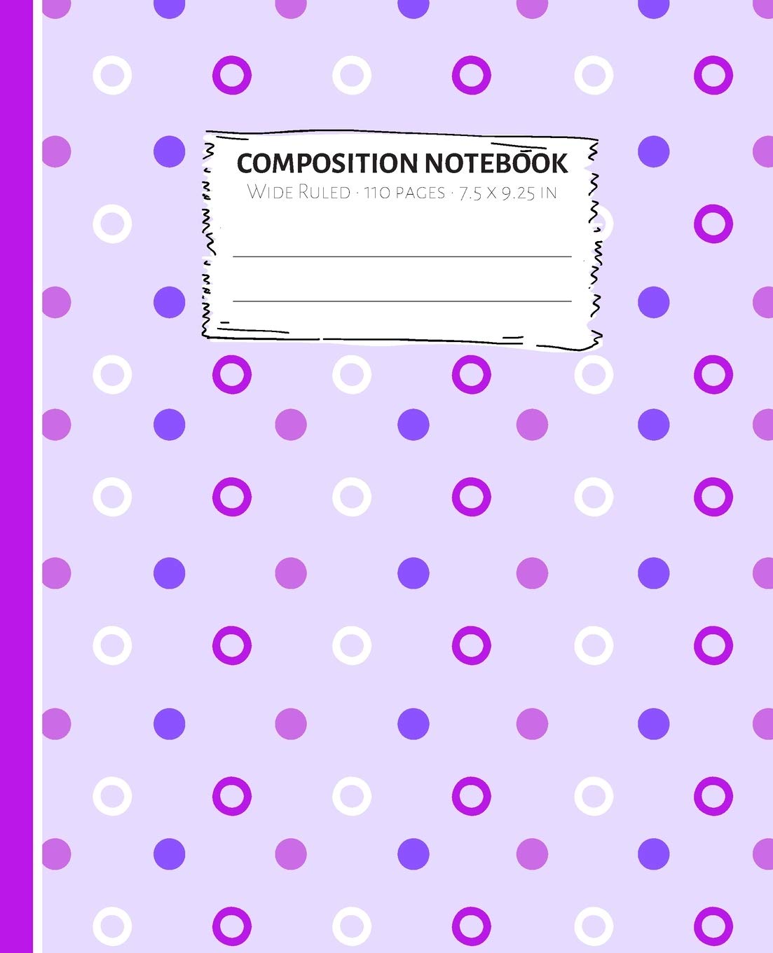 Composition Notebook: Pink Dots Bubbles Notebook Wide Ruled Paper - Blank Lined Subject Workbook For Kids, Teens, Students, Girl, Teachers To School, Home, College Learning & Reference