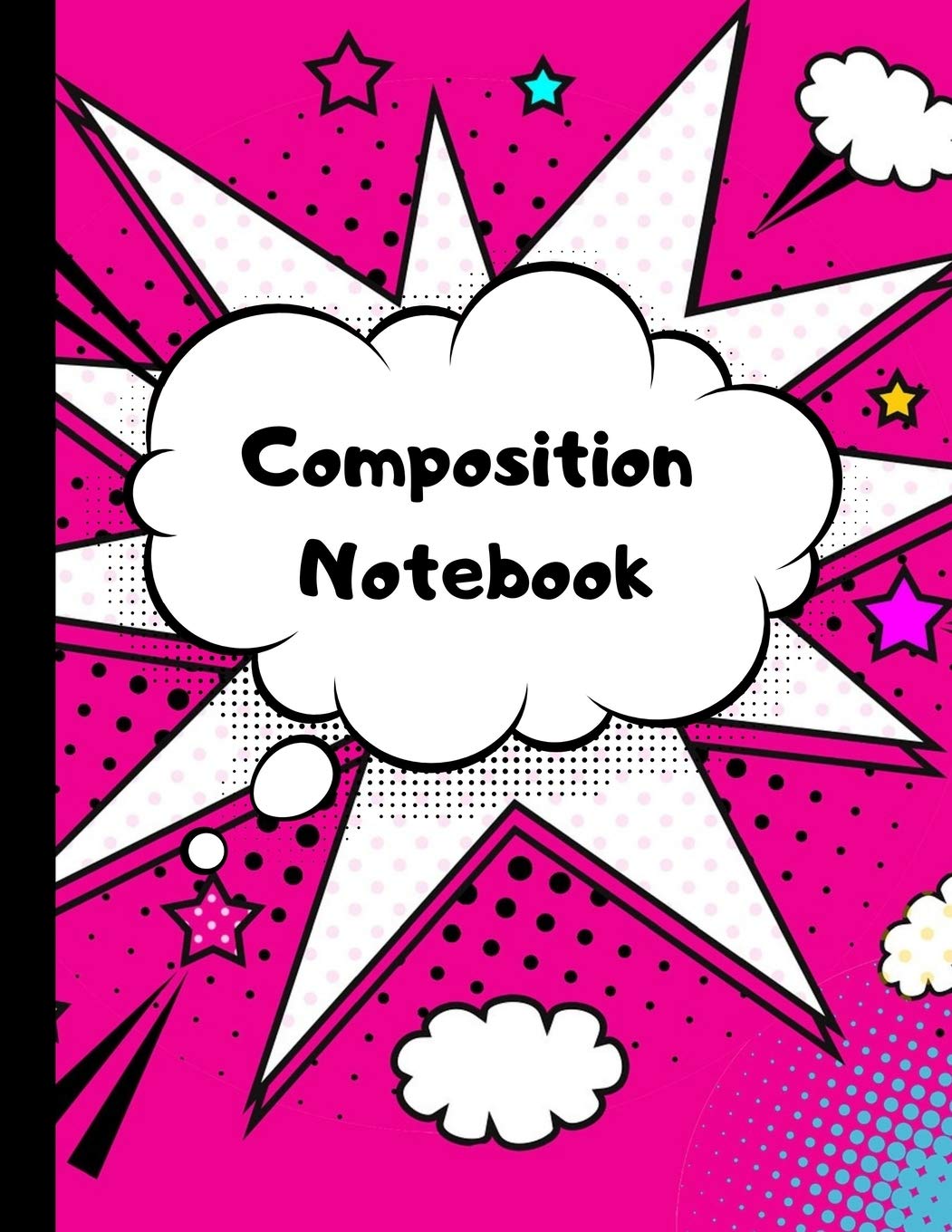 Composition Notebook: Comic gifts for boys. Pretty Superhero Cartoon Comic Wide Ruled Paper Notebook Journal (8.5"x 11"). Workbook for Teens, Kids, ... for Home School, College, for Writing Notes. Film, Art & Culture