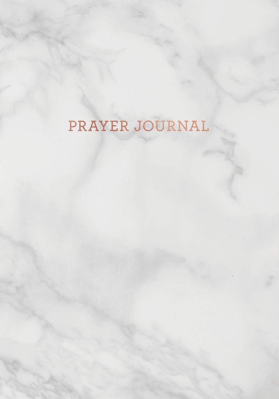 Prayer Journal: Soft White Grey Marble - Thanks, Prayer and Praise in Christ - Notebook for Women (7 x 10 - 100 pages) Lifestyle