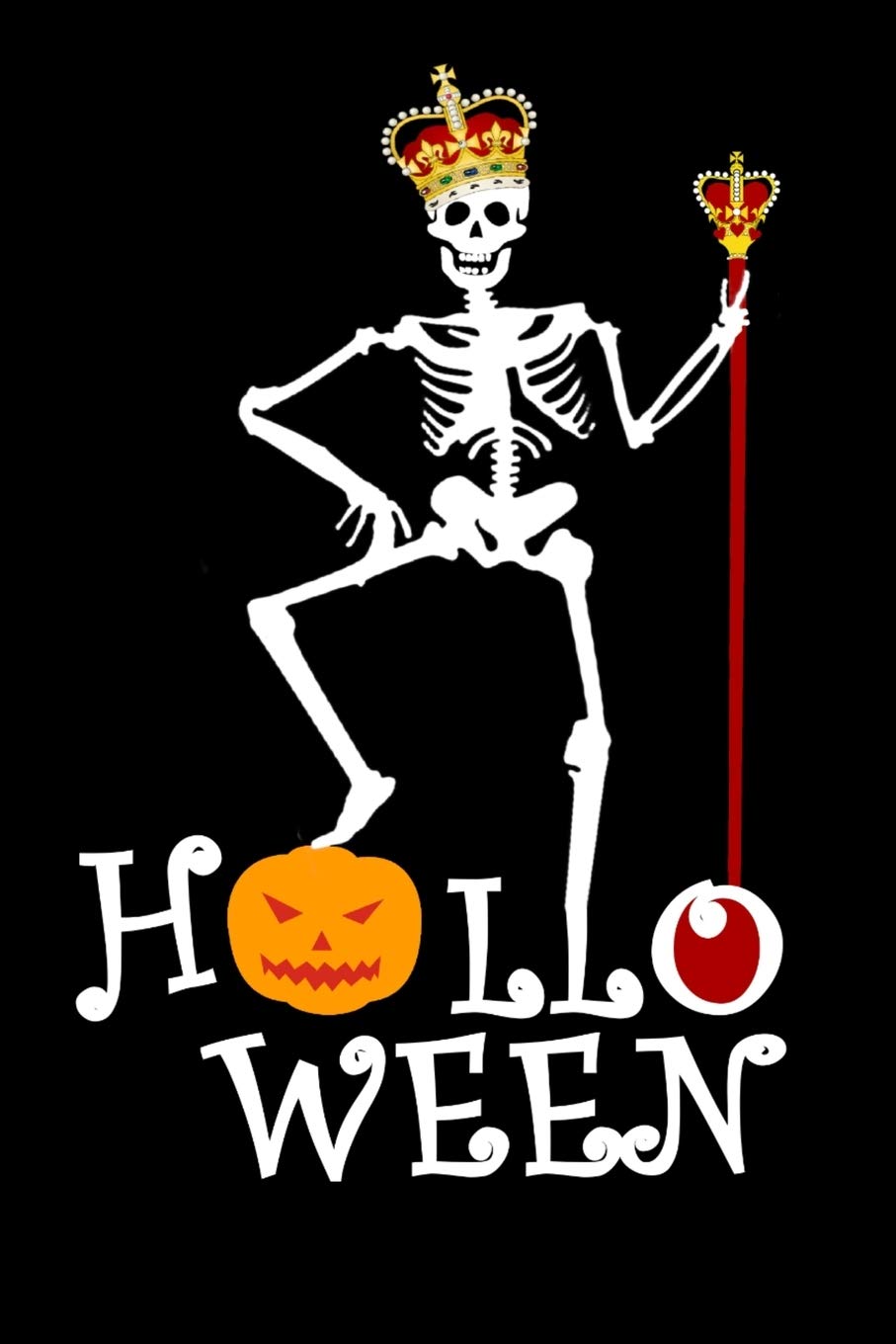 Halloween: A5 Notizbuch Blank / Blanko / Leer 120 Seiten mit Seitenzahl zu Halloween. I Geschenkidee für Fans von Skeletten und Geistern. Books