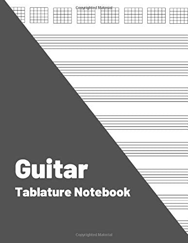 Guitar Tablature Notebook: Blank Sheet Music For Guitar, Music Manuscript Paper, 6 String Chord, Staff and Title Music Paper For Guitar Players, Musicians, Teachers and Students (100 Pages 8.5 x 11 ) Arts & Music