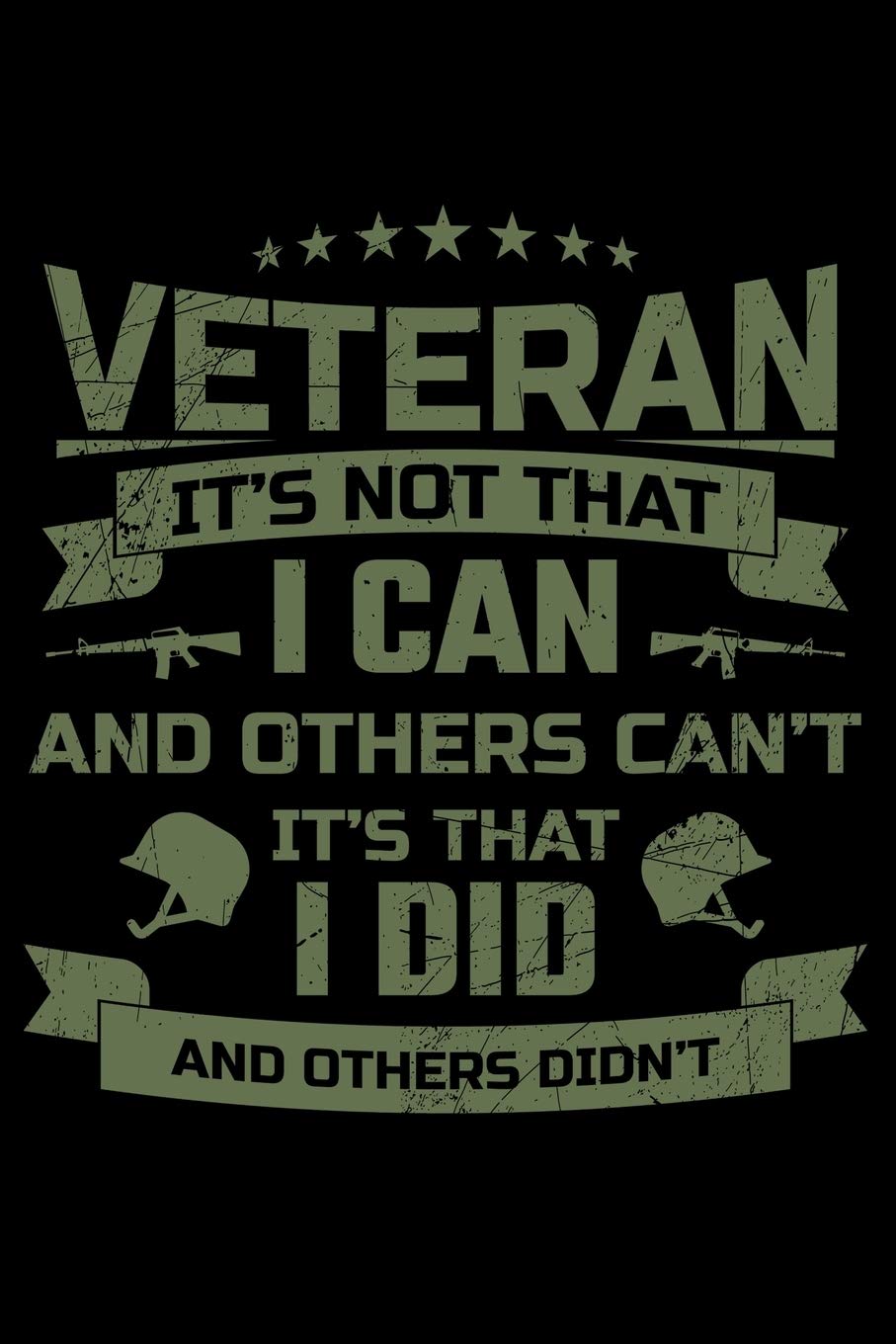 Journal: Brave Veteran Service Deployed Military Veterans Black Lined Notebook Writing Diary - 120 Pages 6 x 9 Film, Art & Culture