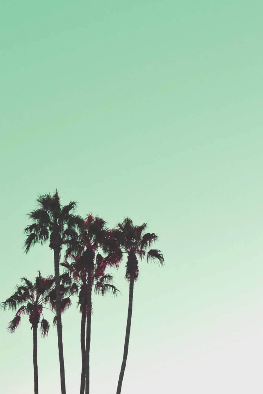 Journal: 150 Lined & Dated Pages, 6x9 Inches, Cute & Inspirational Tropical Palm Trees, Diary & Notebook for Writing, Brainstorming, Tracking & More (GREEN) Essays & Short Stories