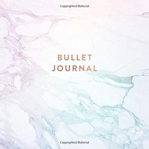 Bullet Journal: Rainbow Marble - Dot Grid Bullet Journal Notebook, Gift for Women and Teen Girls (8.25 x 8.25 - 120 pages) Film, Art & Culture