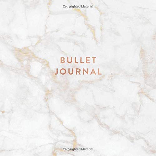 Bullet Journal: Gold Grey Marble - Dot Grid Bullet Journal Notebook, Gift for Women and Teen Girls (8.25 x 8.25 - 120 pages) Film, Art & Culture